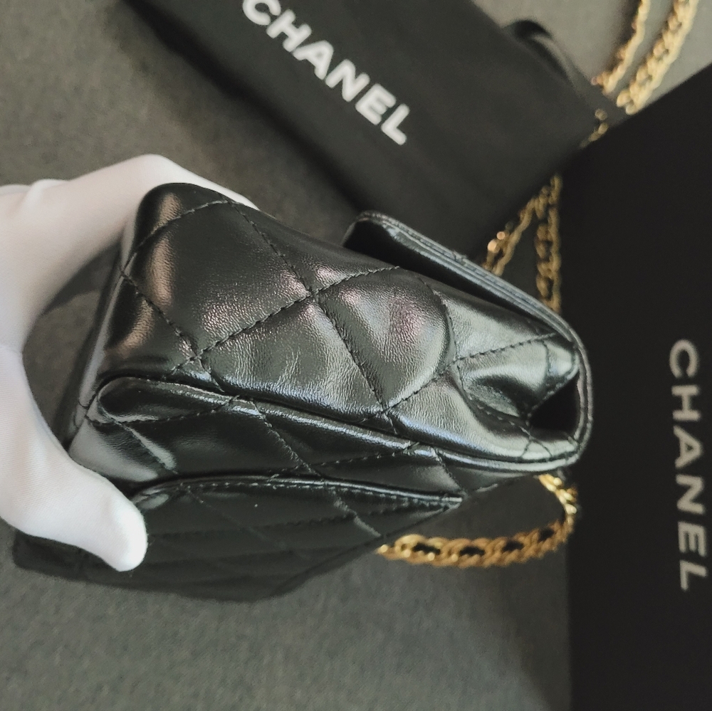 New 23S Métiers d'art Chanel Top handle Golden Links 2way Mini Rectangular - Picture 3 of 10